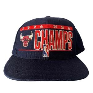 Vintage Chicago Bulls 1996 Snapback Hat by Sports Specialties Rare NBA 90s